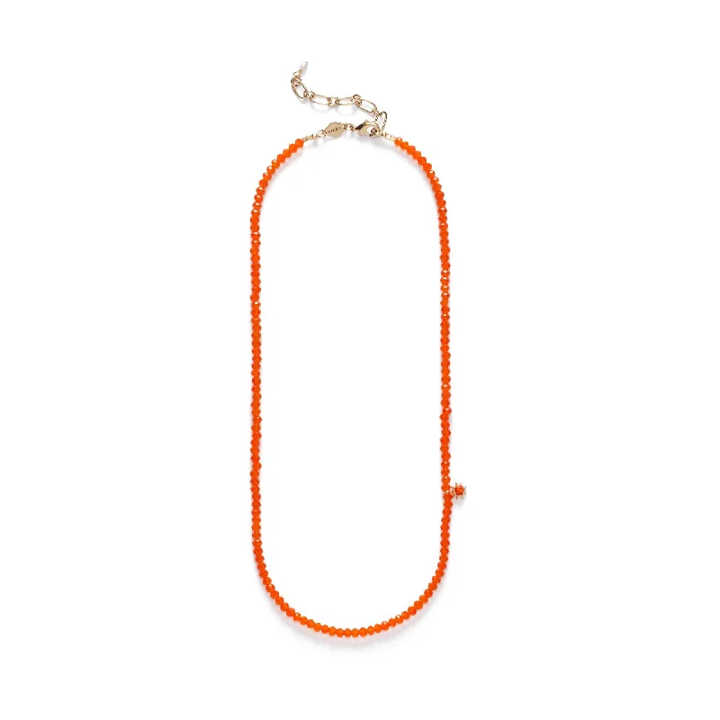 Ladies celestial necklace-Tangerine Dream Gold Plated Necklace w. Beads