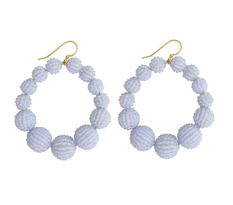 Ladies star earrings-<br>The Olivia Hoop <br> Sky