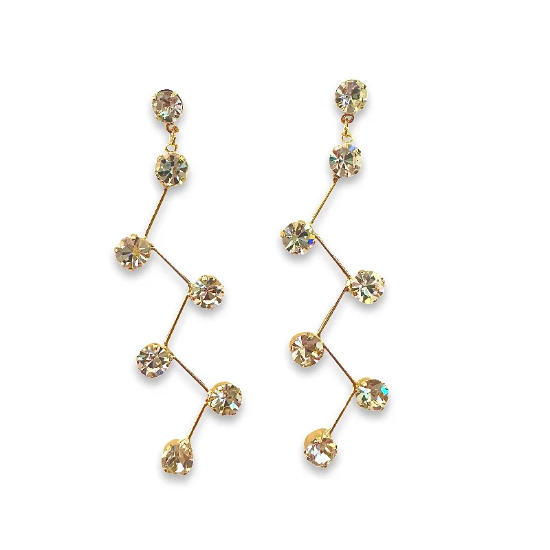 Ladies delicate earrings-Krista Atom Drop Earrings