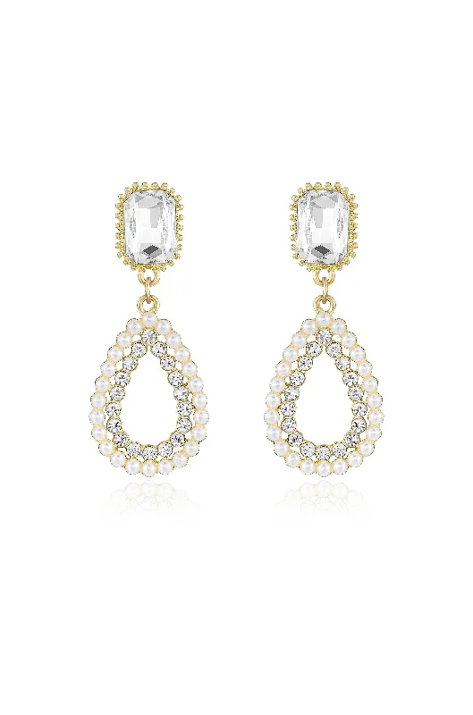 Ladies ear cuff earrings-Bridal Luxe Earrings