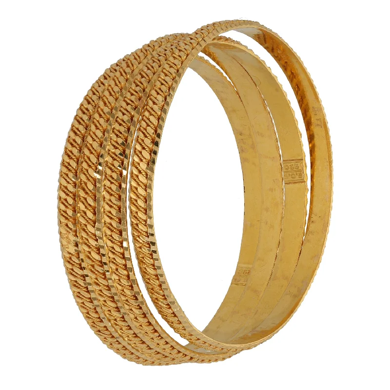 Ladies fashion bracelet-22ct Gold Set of Bangles