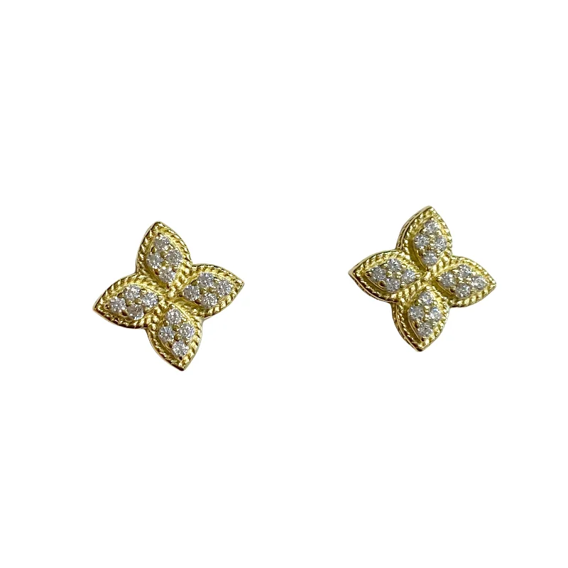 Ladies dangly earrings-Flora Point Studs