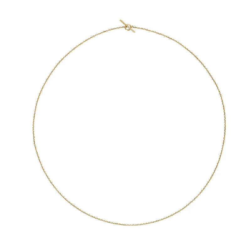 Ladies cubic zirconia necklace-The Essential 18K Gold Necklace