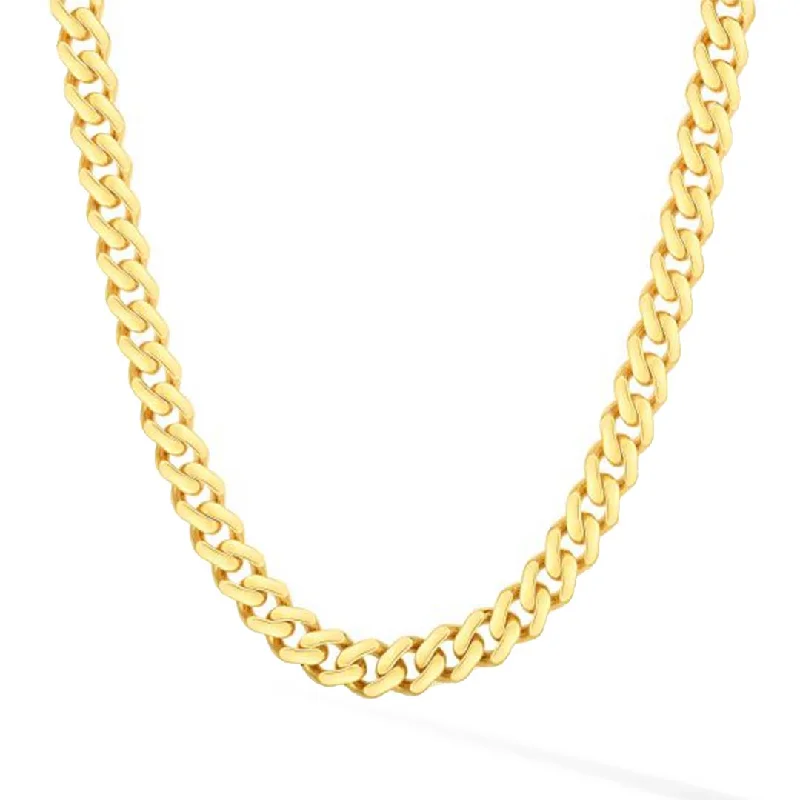 Ladies double chain necklace-6.5mm Cuban Chain Necklace