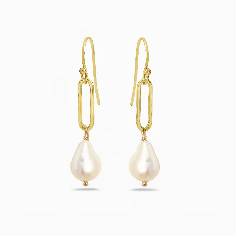 Ladies bridal crystal earrings-NEW PEARL EARRINGS