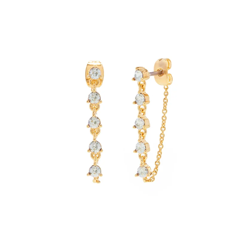 Ladies drop earrings-Sydney Earrings in Gold