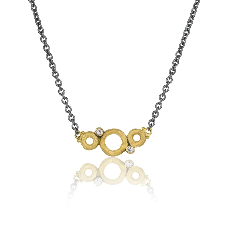 Ladies monogram necklace-Lika Behar "Bubbles" Necklace