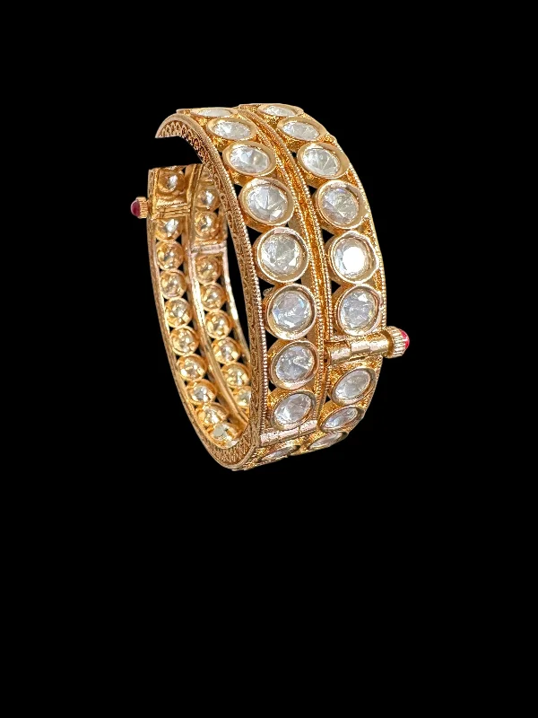 Ladies charm bangle-B316 High quality Polki bangles -2.4 ( READY TO SHIP )