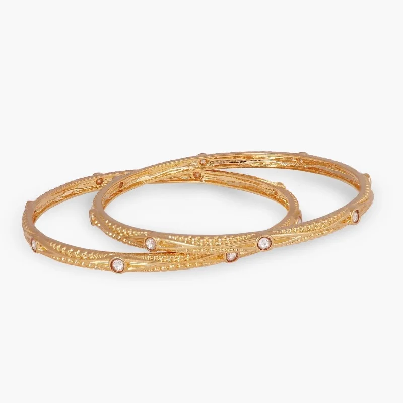 Ladies diamond tennis bracelet-Hira Kundan Bangles