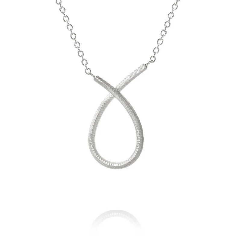 Ladies layered diamond necklace-Kharisma Silver Necklace