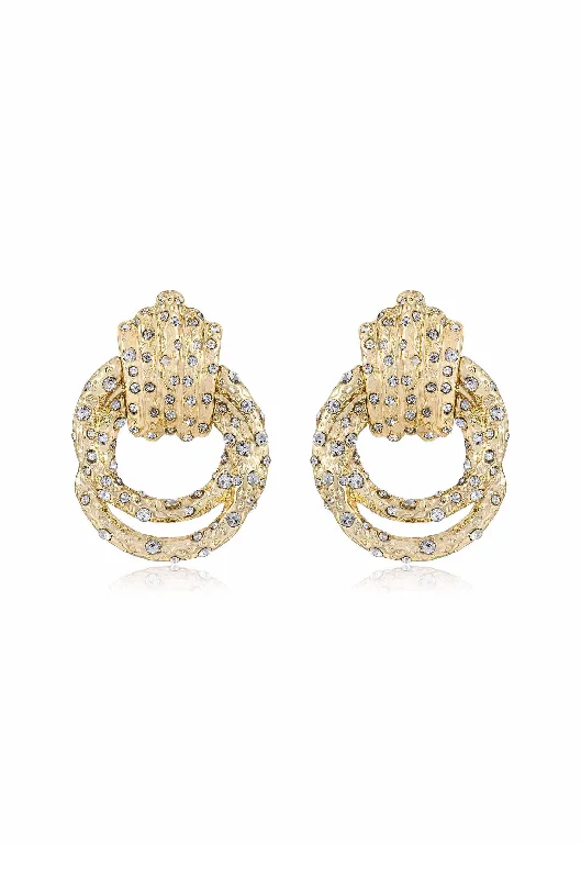 Ladies luxury earrings-Only Royalty Crystal Earrings