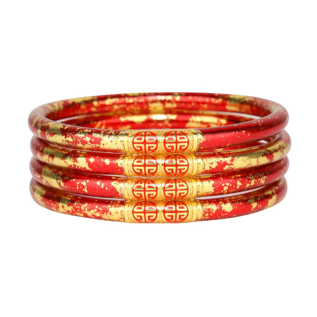 Ladies chain bangle-BuDhaGirl | Set of 4 |  KOI Rouge All Weather Bangles