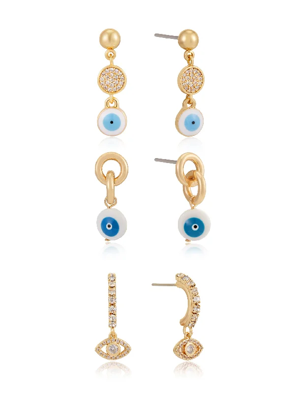 Ladies crystal earrings-All Eyes on You Earring Set