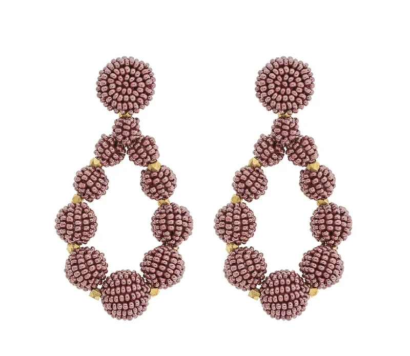 Ladies huggie earrings-***NEW*** <br>The Chelsea Teardrop <br> Mulberry