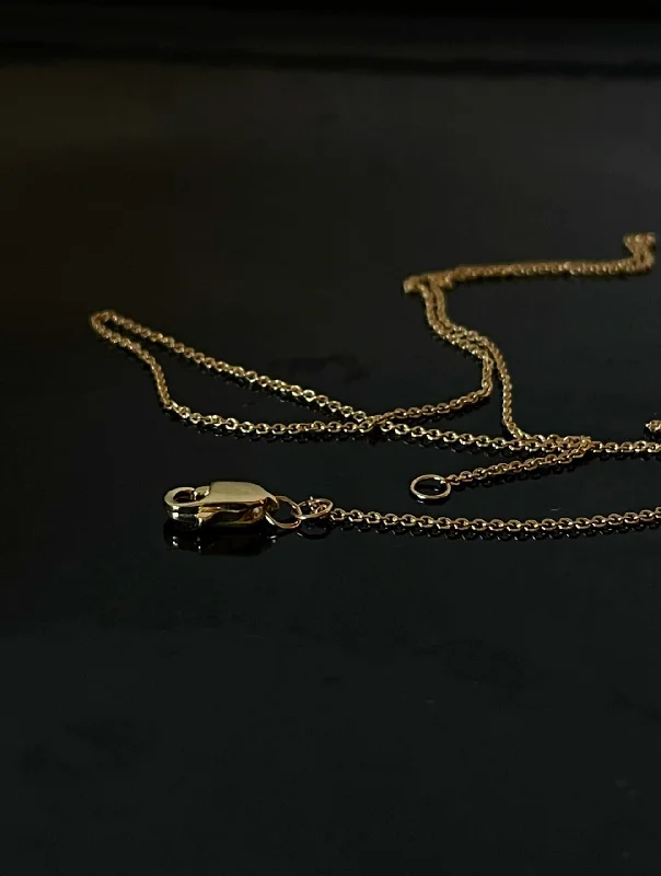 Ladies statement necklace-14K Gold Necklace