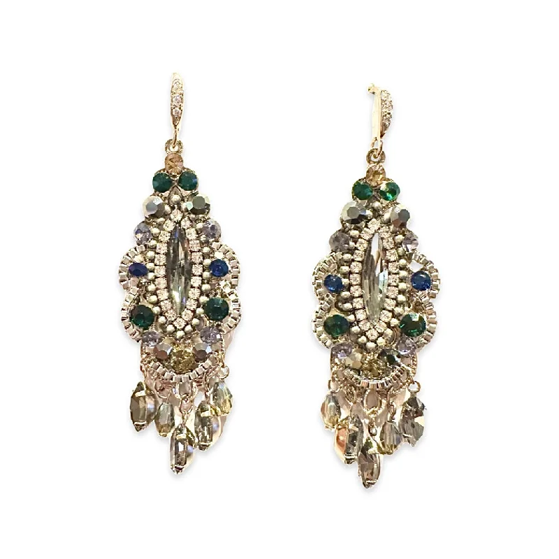 Ladies ear cuff earrings-Krista Antique Chandelier Earrings