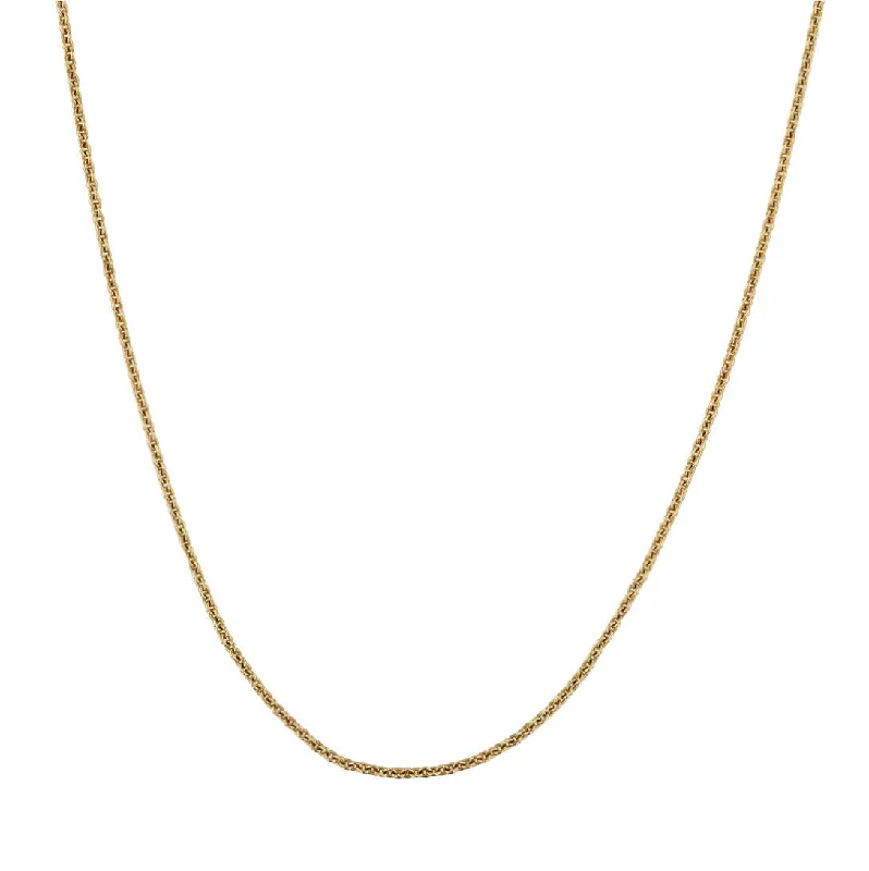 Ladies custom necklace-Anchor chain 14K Gold Necklace