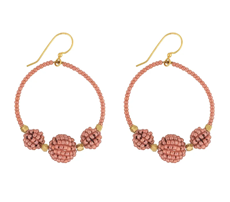 Ladies animal earrings-***NEW*** <br>The Uptown Girl Hoops <br> Terracotta