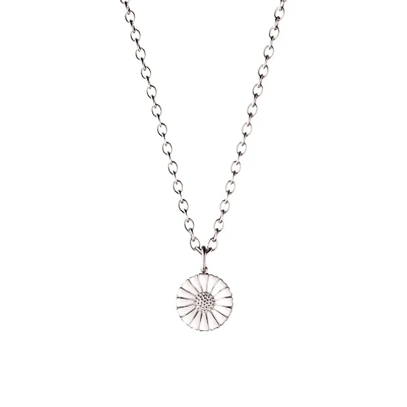 Ladies collar necklace-Daisy 11 mm. Silver Necklace