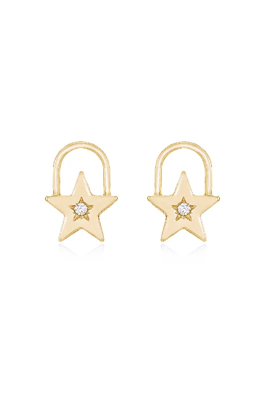 Ladies teardrop earrings-Star Power Earrings