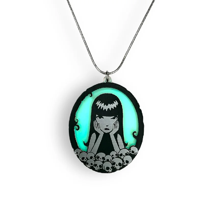 Ladies statement necklace-Emily The Strange® Misery Loves Company Necklace