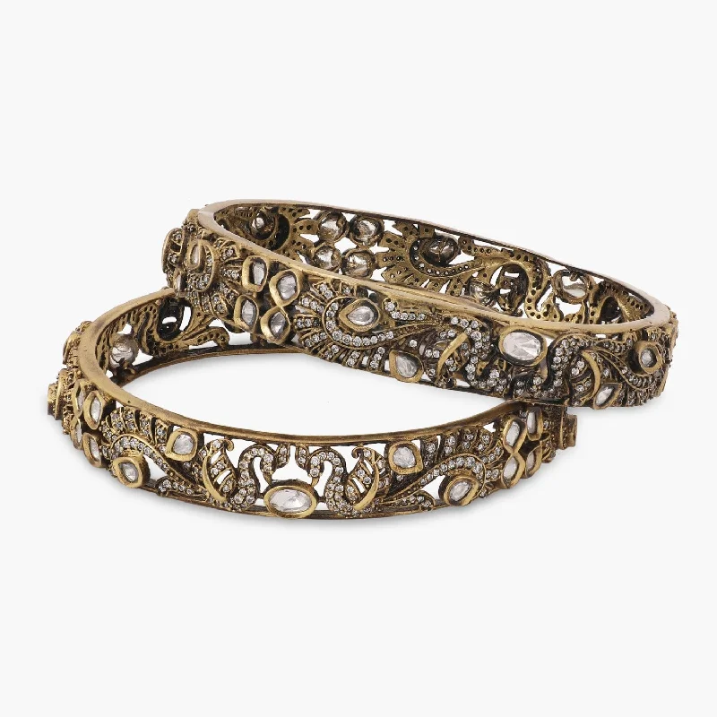 Ladies multi-layered bracelet-Rudra Nakshatra CZ Bangles