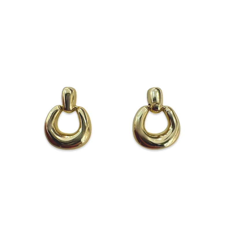 Ladies gold stud earrings-Sterling Silver Geovana Drop Studs