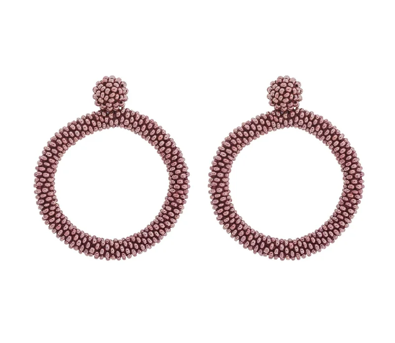 Ladies birthstone earrings-***NEW*** <br>The Roll-On® Hoop <br> Mulberry