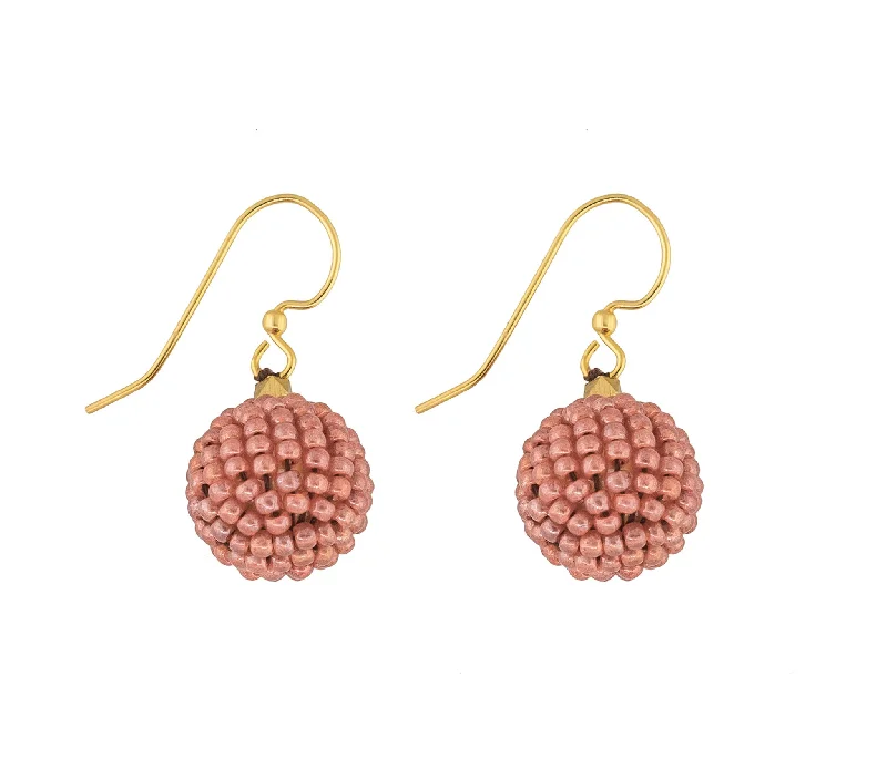 Ladies crystal earrings-***NEW*** <br>The Bauble Earring <br> Terracotta