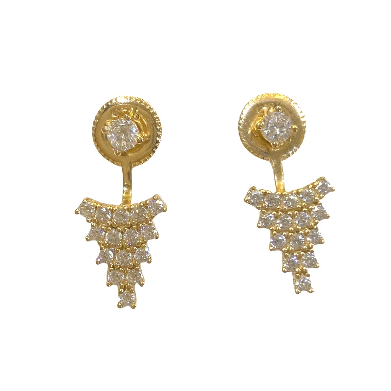 Ladies ear cuff earrings-Jacklyn Spike Jacket