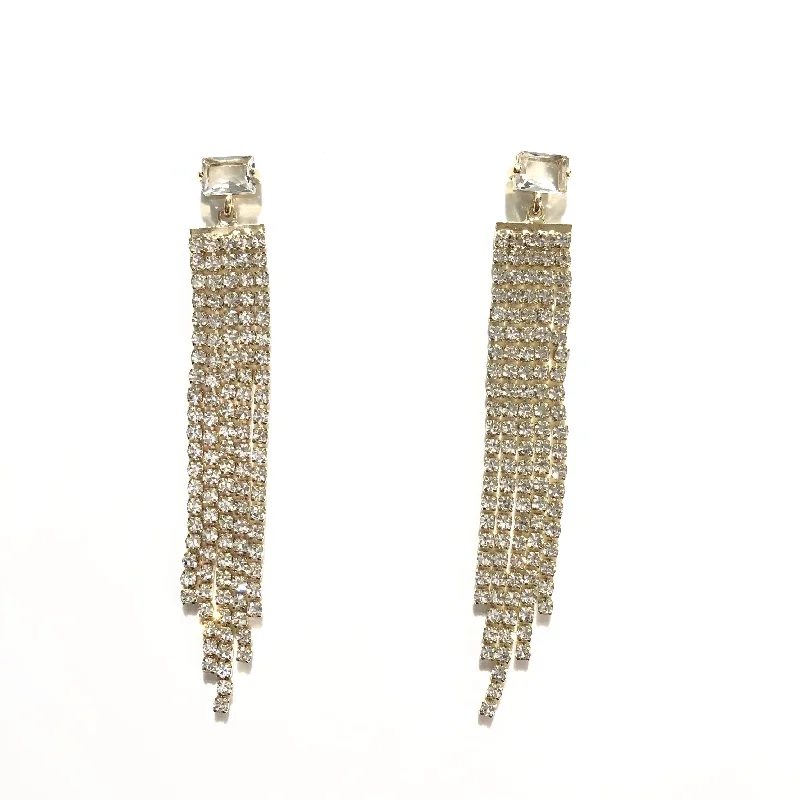 Ladies silver drop earrings-Kory Dazzle Earrings