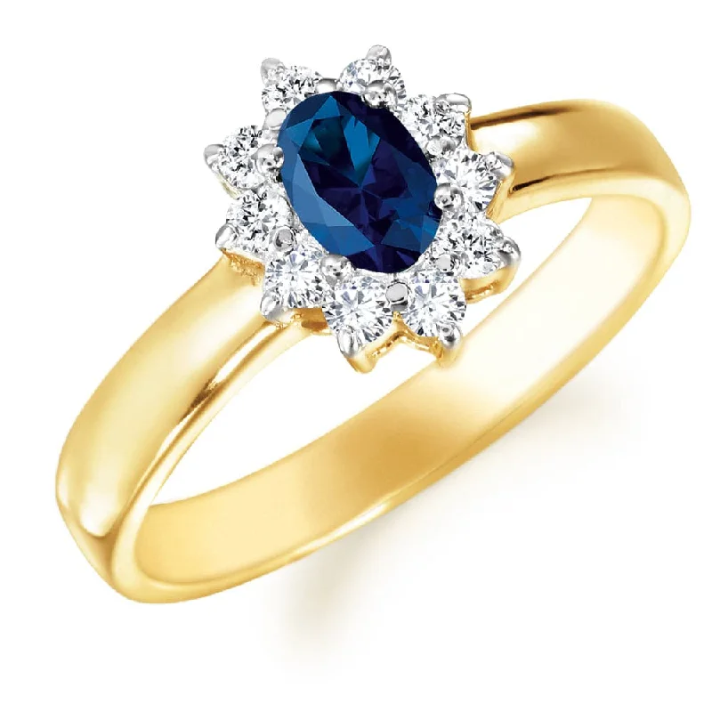 Ladies engraved ring-Imperial Tru-Sapphire Ring