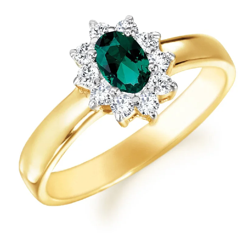 Ladies oval ring-Imperial Tru-Emerald Ring