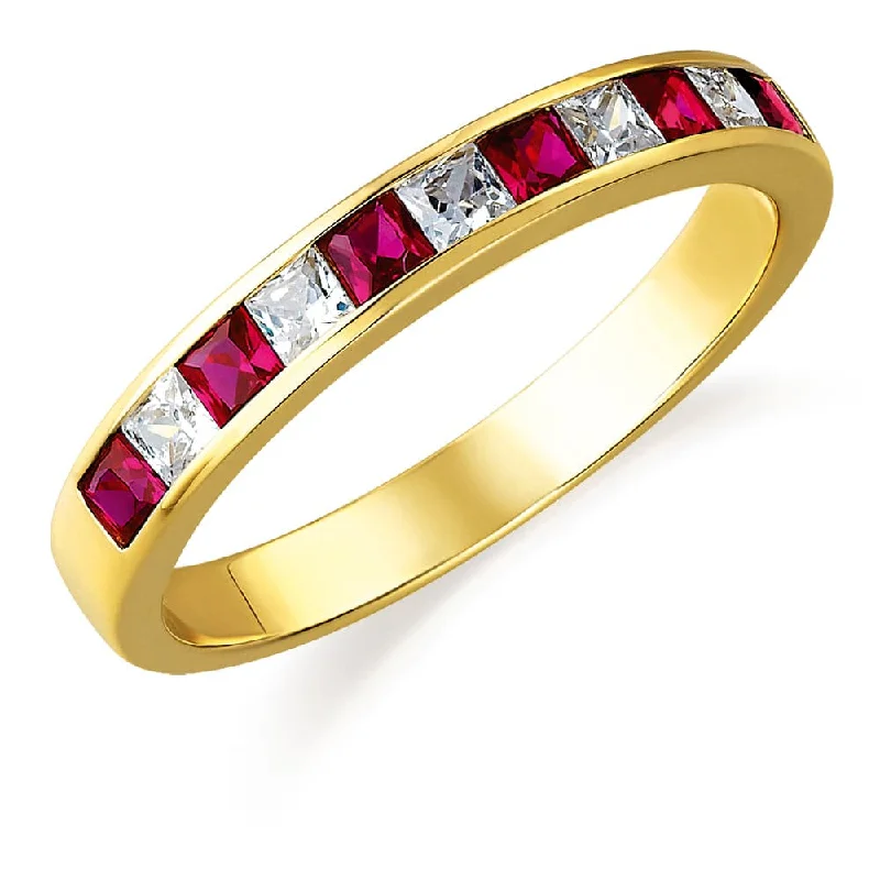 Ladies handmade ring-Rhapsody in Red Ring