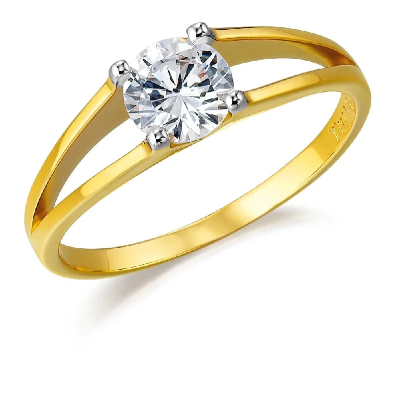 Ladies men’s and ladies matching rings-Aphrodite Solitaire Ring