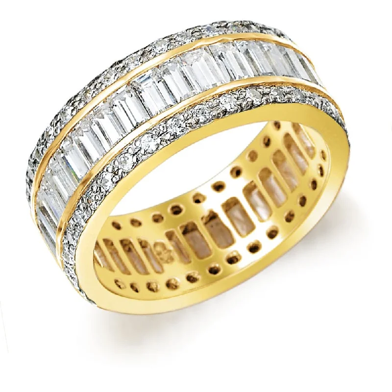 Ladies square engagement ring-Raffles Eternity Ring