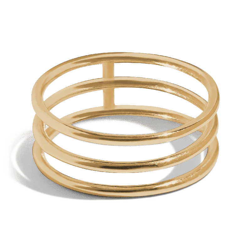 Ladies adjustable ring-THE JADA RING - solid gold