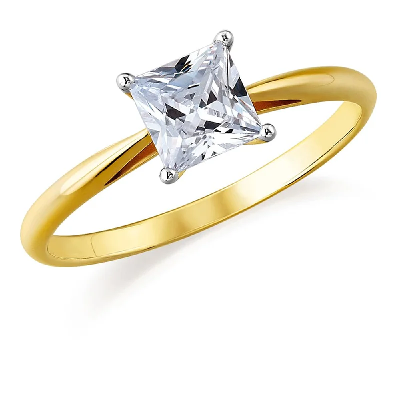 Ladies square engagement ring-1.25 ct. Belle Ring