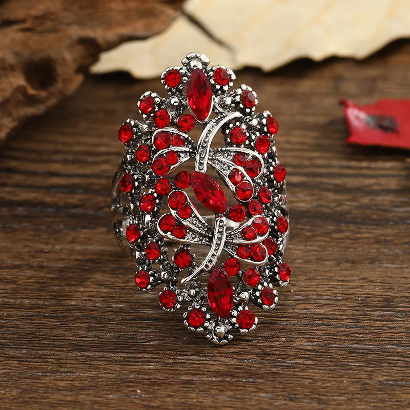 Red Antique Silver