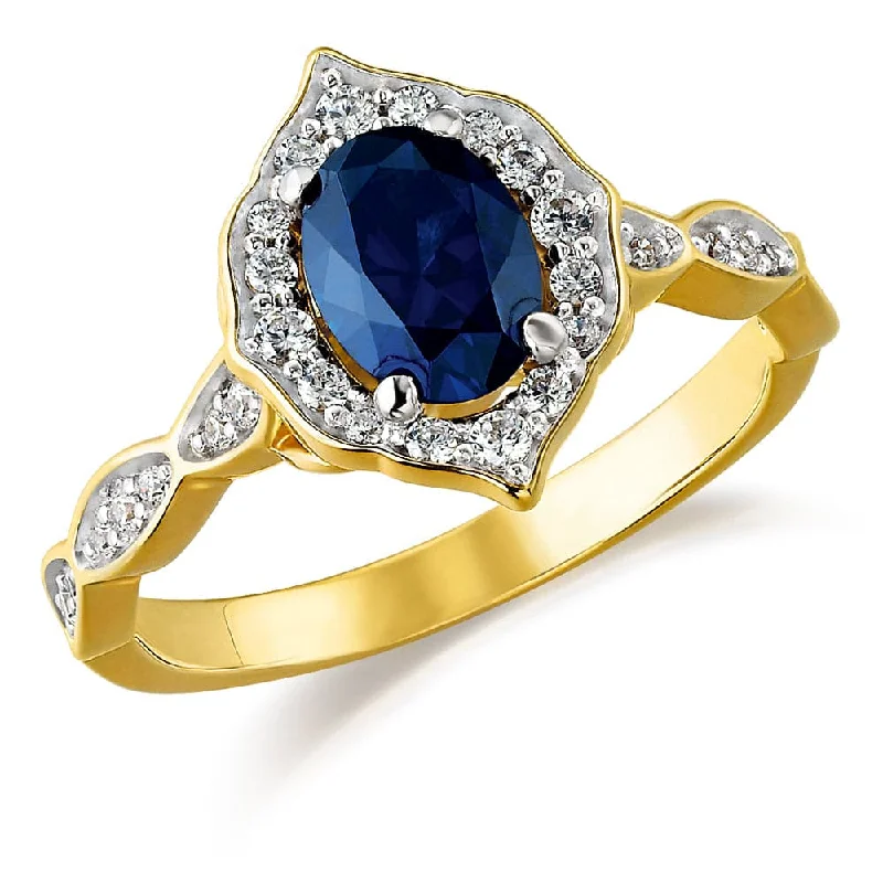 Ladies vintage style ring-Marie Antoinette Tru-Sapphire Ring