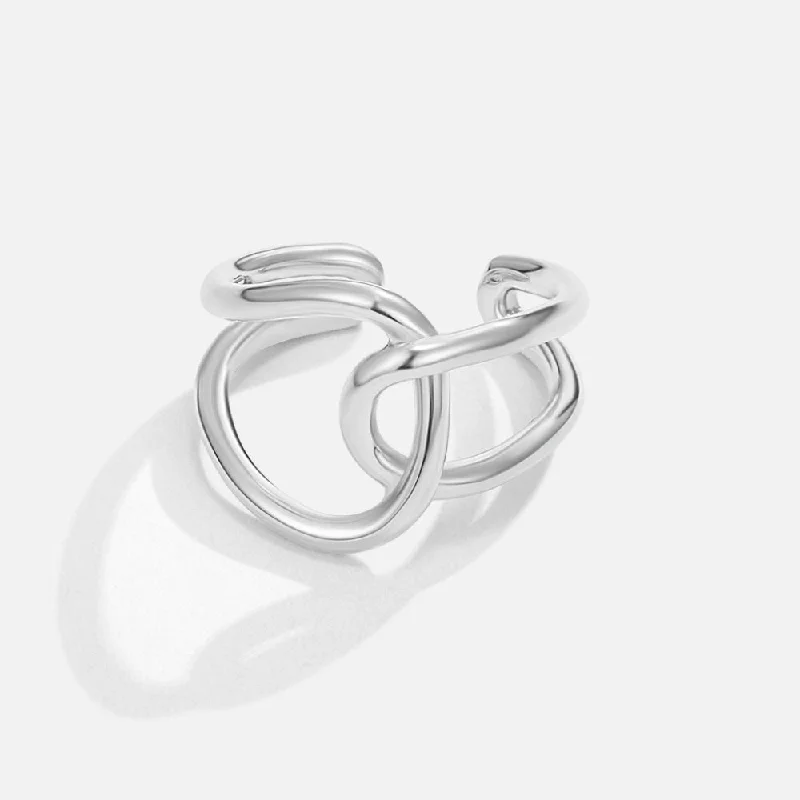 Ladies wedding ring set-Astrid Silver Ring