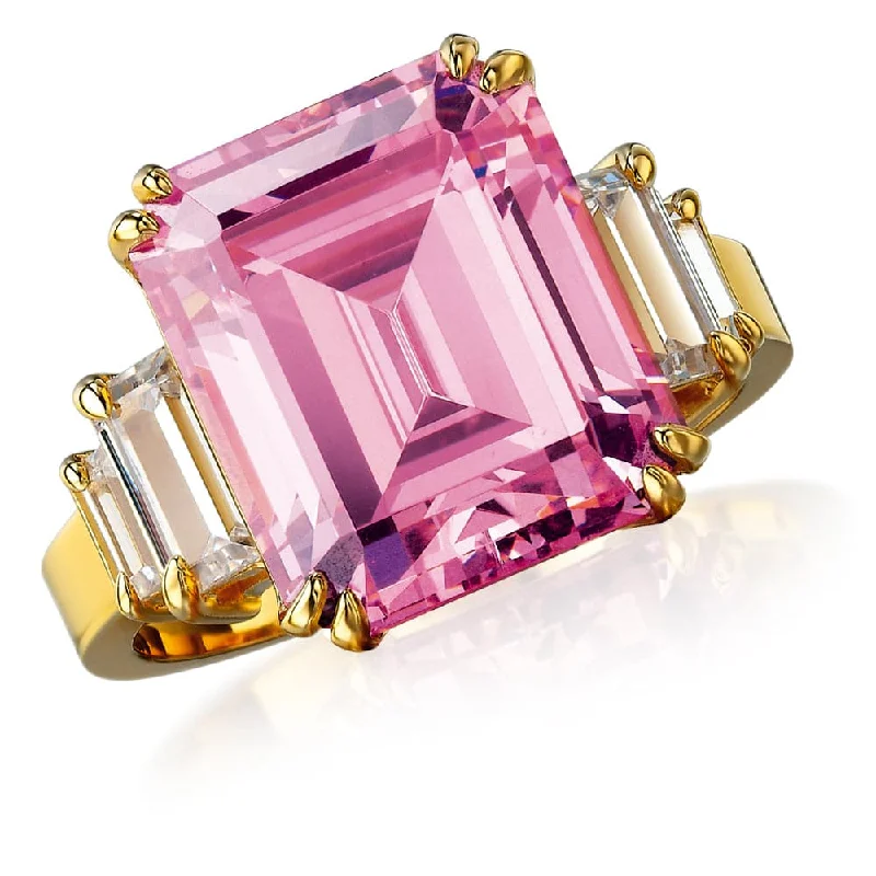 Ladies antique engagement ring-Pink Millions Ring