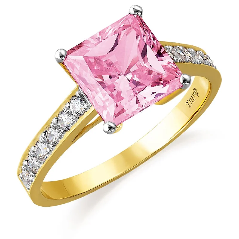 Ladies opal ring-4.35 ct. t.w. Classic Pink Princess  Ring