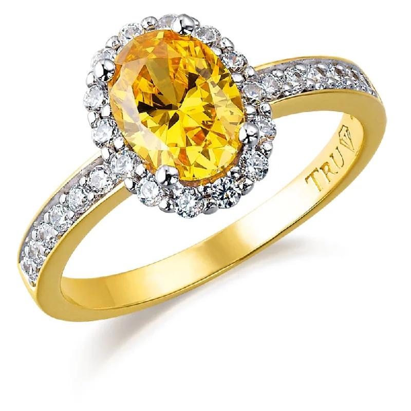 Ladies platinum wedding band-Yellow Cincature Ring