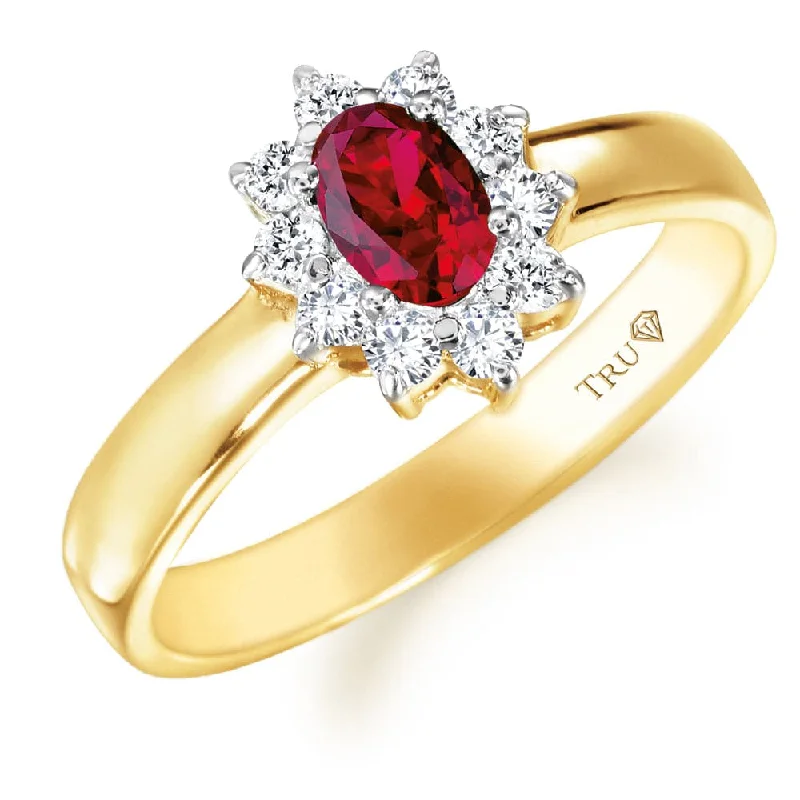 Ladies sapphire diamond ring-Imperial Tru-Ruby Ring