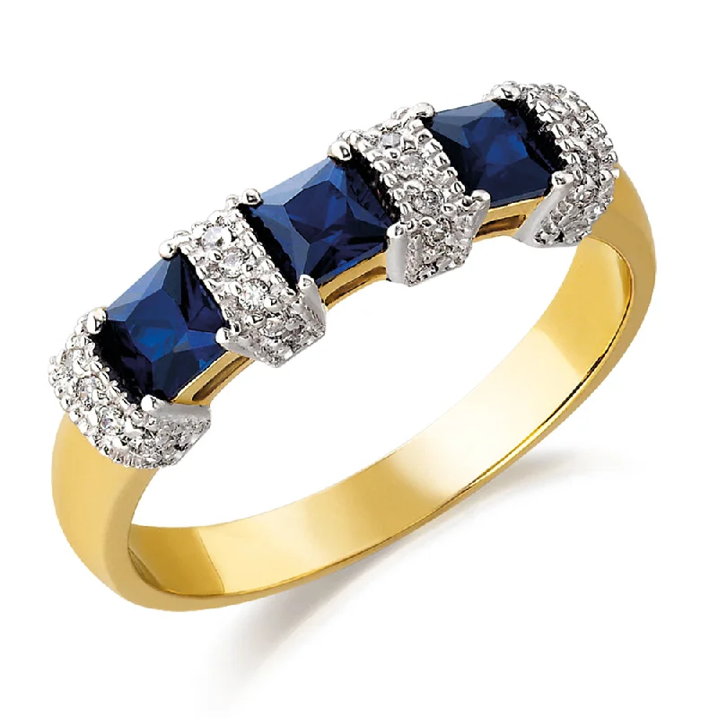 Ladies minimalist ring-Tru-Sapphire Frozen Parfait Ring