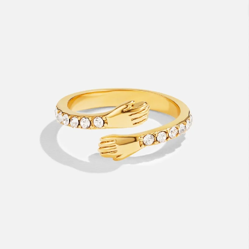 Ladies vintage ring-'Hug Me Forever' 18K Gold Ring