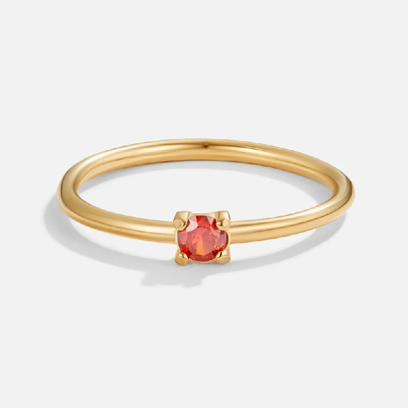 Ladies opal ring-July Birthstone 18K Gold Ring