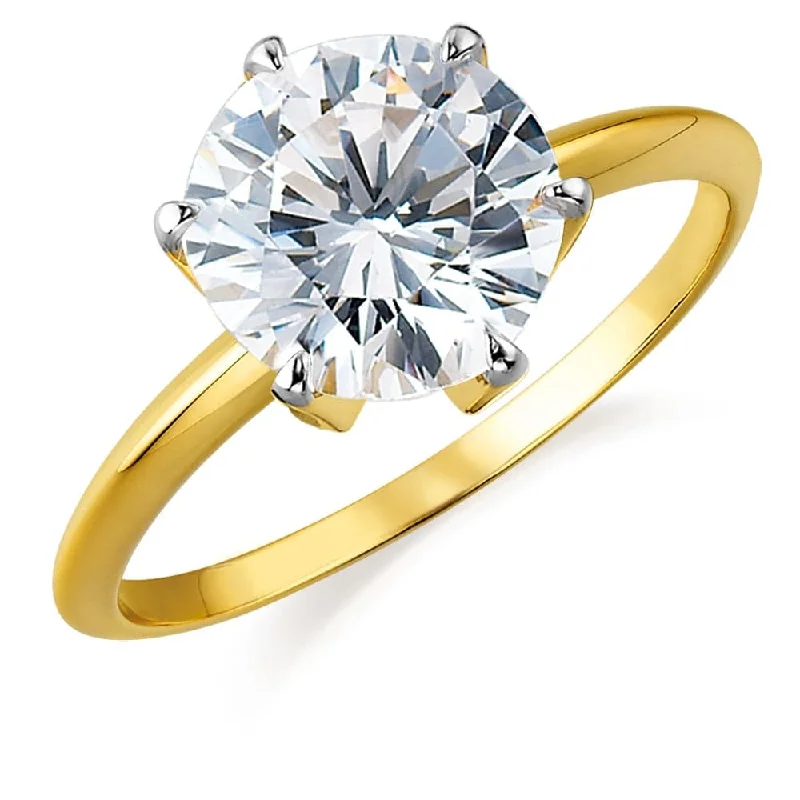 Ladies fashion ring-4 ct. Tiffany Style Solitaire Ring