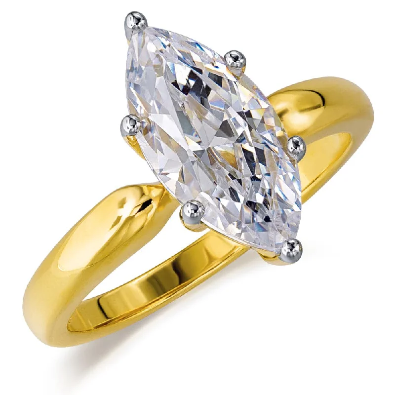 Ladies designer ring-2 ct. Marquise Solitaire Ring